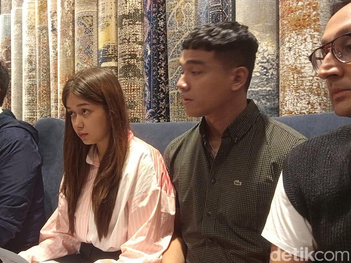 Rebecca Klopper saat pertamakali menjumpai wartawan terkait kasus video syur di kawasan Panglima Polim.