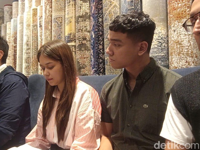Rebecca Klopper saat pertamakali menjumpai wartawan terkait kasus video syur di kawasan Panglima Polim.