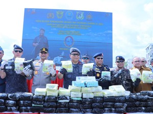 BNN Ungkap 3 Kasus Penyelundupan 130 Kg Sabu via Laut