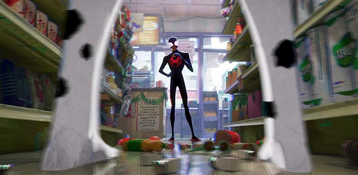 Spider-Man: Across the Spider-Verse Cuplikan adegan di Spider-Man: Across the Spider-Verse (2023).