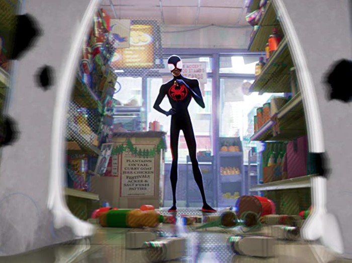 Cuplikan adegan di Spider-Man: Across the Spider-Verse (2023).