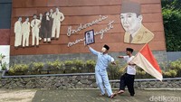 Tarian ‘Karna’ ini dilakukan di Gedung Indonesia Menggugat, Jalan Printis Kemerdekaan, Kota Bandung. (Foto: Wisma Putra/detikJabar)