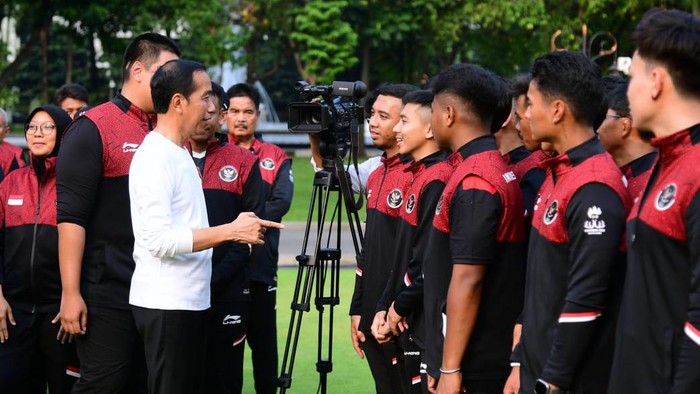 Timnas Hoki Indoor bertemu Joko Widodo.