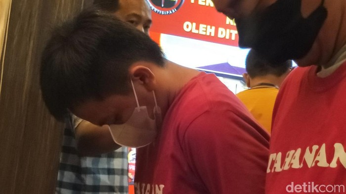 Toni, kepala desa di Tanggamus, Lampung yang jadi bandar narkoba. (Tommy Saputra/detikSumut)