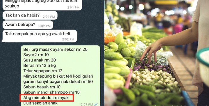 Viral! Suami Pertanyakan Uang Belanja Rp 650 Ribu, Istri Beri Rincian