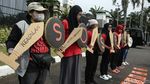 Aksi PRT Minta DPR Segera Selesaikan RUU PPRT