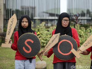 Aksi PRT Minta DPR Segera Selesaikan RUU PPRT