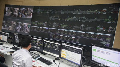 Dari Ruang Ini, Pergerakan LRT Jakarta Dikendalikan