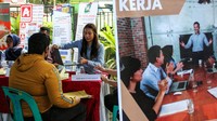 Petugas melayani warga yang ingin melamar kerja di Kantor Camat Medan Barat, Medan, Sumatera Utara, Rabu (7/6/2023).  