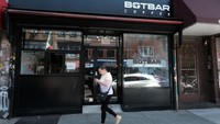 NEW YORK, NEW YORK - MAY 31: A two-armed robot called 