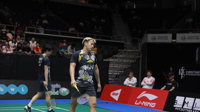 Kevin Sanjaya Sukamuljo/Marcus Fernaldi Gideon di Singapore Open 2023
