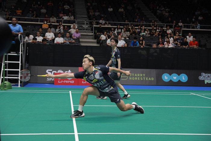 Kevin Sanjaya Sukamuljo/Marcus Fernaldi Gideon di Singapore Open 2023