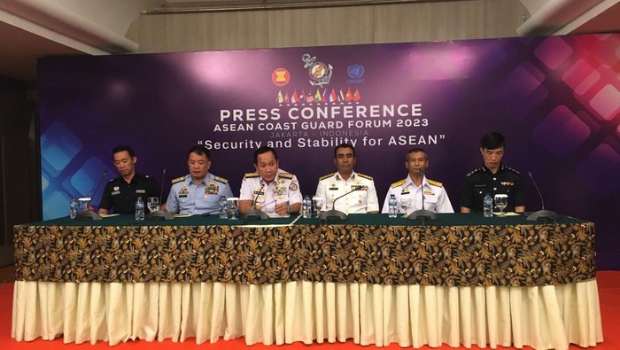 Konferensi pers Bakamla (Wilda-detikcom)