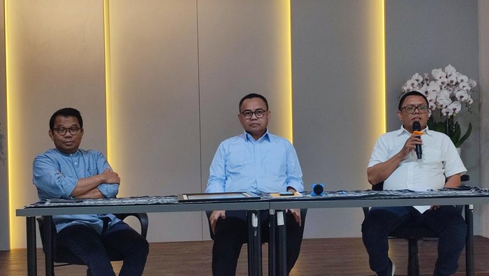 Konferensi pers tim pendukung Anies Baswedan (Wilda-detikcom)