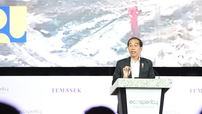 Presiden Joko Widodo (Jokowi) menjadi pembicara di Ecosperity Week di Singapura. (Kris/Biro Pers Sekretariat Presiden)