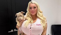 Penampilan Amber May dengan ukuran payudara tak bisa menuai kontroversi. Hanya saja wanita 23 tahun itu tak peduli. (Foto: dok. Instagram/@ambermayy_2)