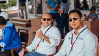 Darma Mangkuluhur Hutomo merupakan putra dari Tommy Soeharto. Sosoknya ikut menghadiri Formula E Jakarta yang berlangsung di Jakarta International E-prix Circuit. Foto: Instagram/darmamh