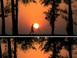 Keren! Deretan Foto Siluet Menangkap Matahari Terbenam Tanpa Photoshop