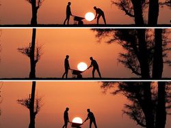 Keren! Deretan Foto Siluet Menangkap Matahari Terbenam Tanpa Photoshop