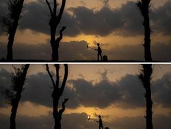 Keren! Deretan Foto Siluet Menangkap Matahari Terbenam Tanpa Photoshop