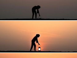 Keren! Deretan Foto Siluet Menangkap Matahari Terbenam Tanpa Photoshop