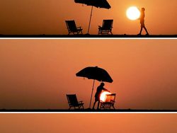 Keren! Deretan Foto Siluet Menangkap Matahari Terbenam Tanpa Photoshop