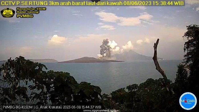 Gunung Anak Krakatau Erupsi