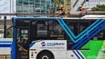 Penampakan Halte Darurat TransJakarta Saat Revitalisasi