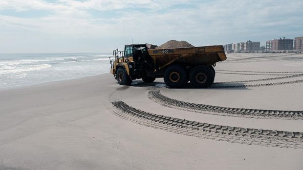 Ilustrasi Pasir Laut. (Photo by Spencer Platt/Getty Images)