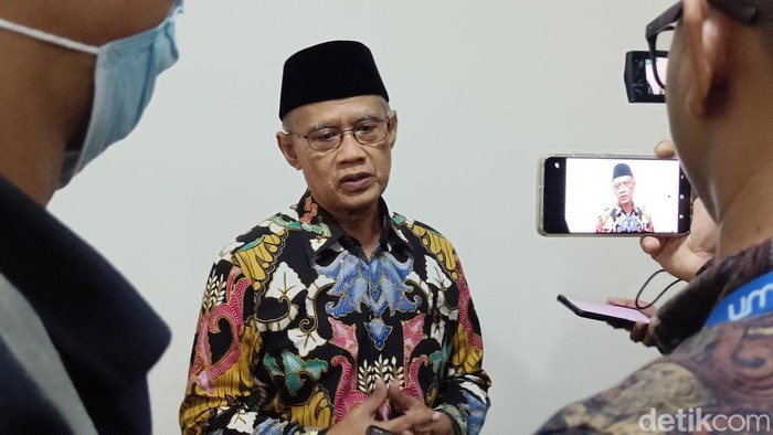 Ketua Umum PP Muhammadiyah Haedar Nashir di UMP, Kamis (8/6/2023).