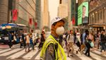 Langit New York Berubah Oranye Gegara Asap Kebakaran Hutan
