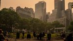 Langit New York Berubah Oranye Gegara Asap Kebakaran Hutan