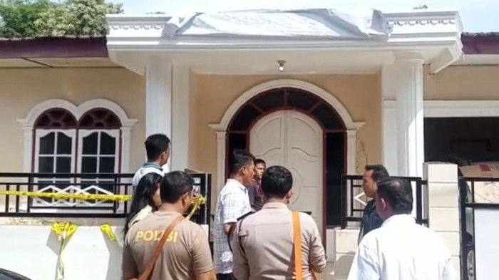 Lokasi penemuan jasad wanita di Desa Aruan, Laguboti. (Foto: Dok. Polres Toba)