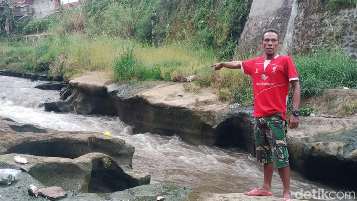 Lokasi penemuan mayat bayi di KLojen Malang