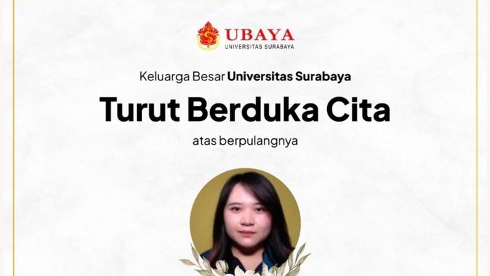 Mayat wanita dalam koper mahasiswi UBAYA