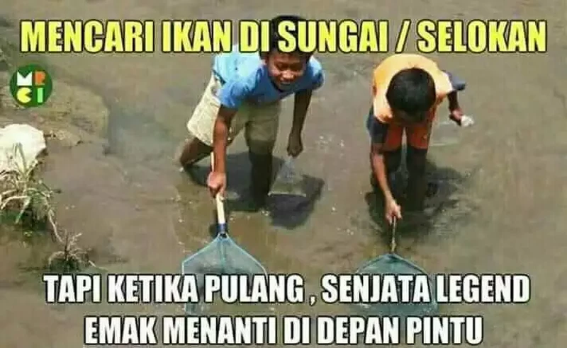 Kenangan masa kecil mendadak terlintas ketika lihat meme berikut. Ah, indahnya masa kanak-kanak.