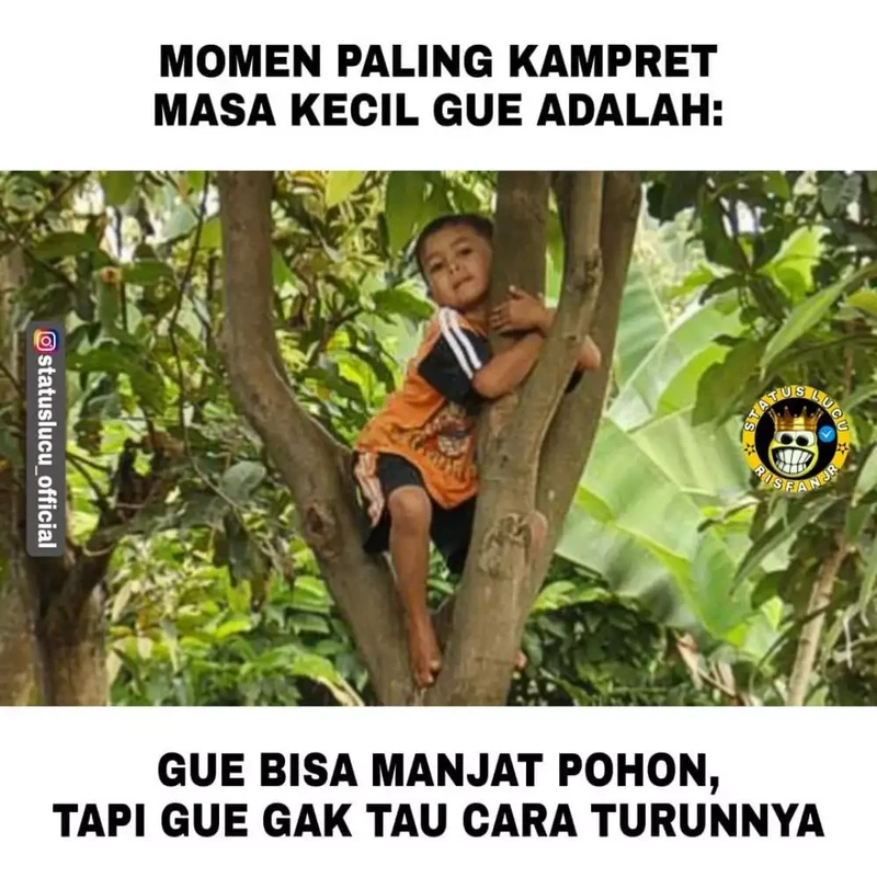 Kenangan masa kecil mendadak terlintas ketika lihat meme berikut. Ah, indahnya masa kanak-kanak.