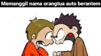 Berantem karena panggil nama orangtua. Bentar doang sih berantemnya, abis itu main bareng lagi. Foto: Instagram/sejiwatinja