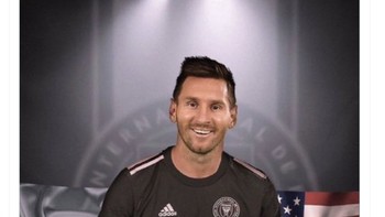 Tapi ada juga yang menyindir Messi ke Inter Miami karena takut berhadapan dengan Cristiano Ronaldo di Arab Saudi. Foto: Twitter