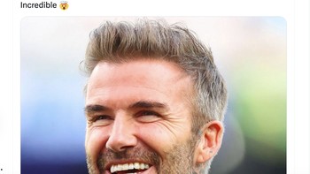 David Beckham berperan besar dalam pengembangan MLS, terlebih saat ini timnya Inter Miami berhasil merekrut Messi. Foto: Twitter