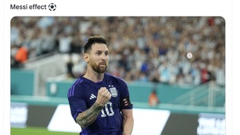 Karena Messi, tiket Inter Miami kini setara tiket final NBA. Foto: Twitter