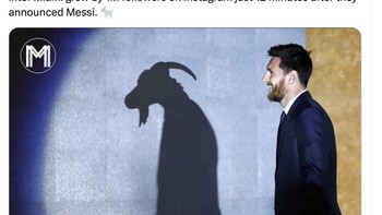 Kedatangan Messi juga membuat follower Instagram Inter Miami melonjak tinggi. Foto: Twitter