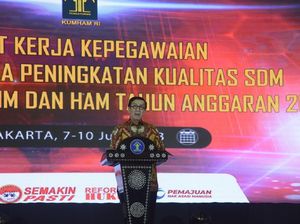 Menkumham Beberkan 2 Strategi Tingkatkan Kualitas Pegawai