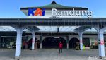 Penanda KA Feeder Kereta Cepat di Stasiun Bandung Telah Terpasang