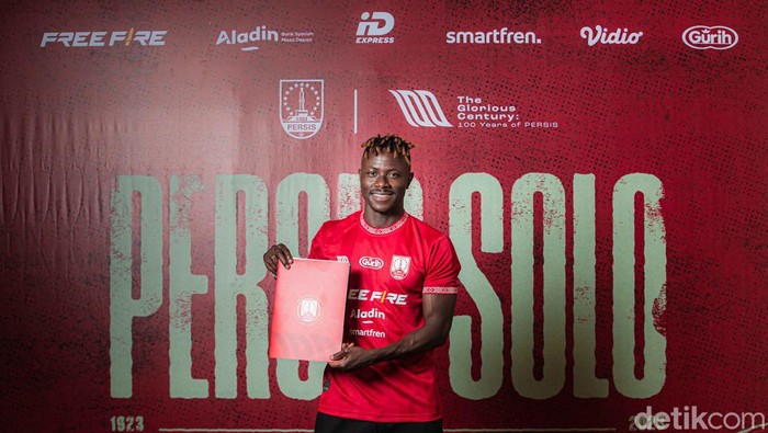 Penyerang baru Persis Solo, Moussa Sidibe. Foto diunggah Kamis (8/6/2023).