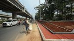 Satu Lajur Tikungan di Bekasi Berubah Jadi Taman
