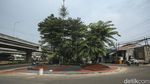 Satu Lajur Tikungan di Bekasi Berubah Jadi Taman