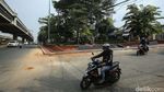 Satu Lajur Tikungan di Bekasi Berubah Jadi Taman