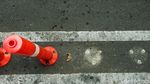 Duh, Stick Cone Jalur Sepeda di Jalan Tentara Pelajar Banyak Rusak-Hilang