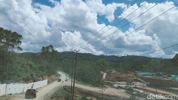 Wilayah IKN Nusantara yang tak henti-hentinya dibangun. Foto: detikINET/Agus Tri Haryanto